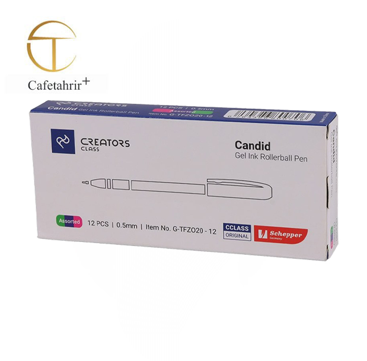 خودکار سی کلاس سه رنگ مدل Candid نوک 0.5 میلی متر بسته 12 عددی